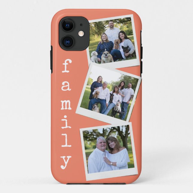 Coques Case-Mate iPhone Photo de famille moderne Caméra instantanée Cadre  (Dos)