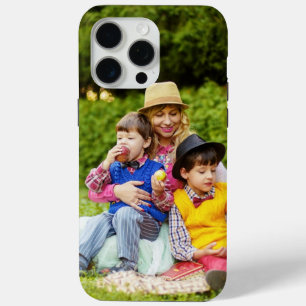 Coque iPhone 15 Pro Max Photo de famille personnalisée - Pour tous les tél
