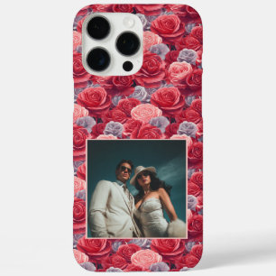 Coques iPhone 16 Pro Max Photo de fleur de rose chic pour anniversaire