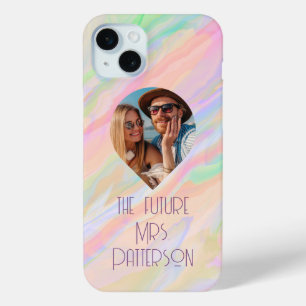 Coque iPhone 15 Mini Photo de la future Mme Mariée moderne Colorful Pas