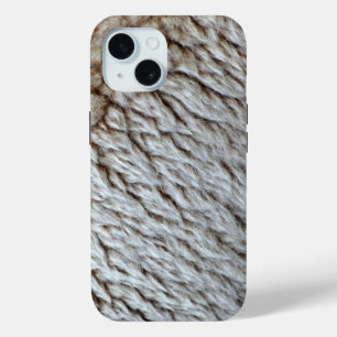Coque Pour iPhone 15 Photo de la nature abstraite de la laine de mouton