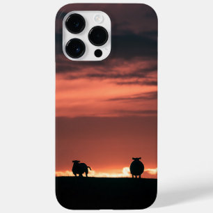 Coque Pour Pour iPhone 14 Pro Max Photo de la nature du coucher du soleil de mouton