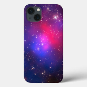 iPhone 13 Coque Photo de l'amas spatial rose et bleu de Pandore