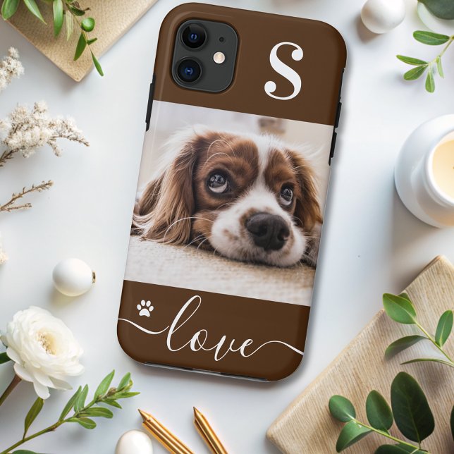 Coques Case-Mate iPhone Photo de l'amoureux des chiens personnalisée (Créateur téléchargé)
