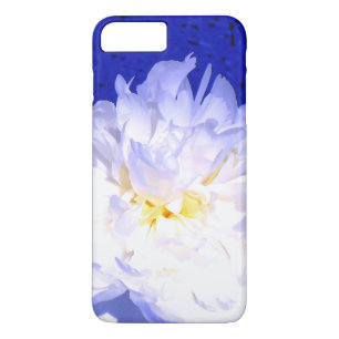 Coque iPhone 7 Plus Photo de pivoine blanche et violette