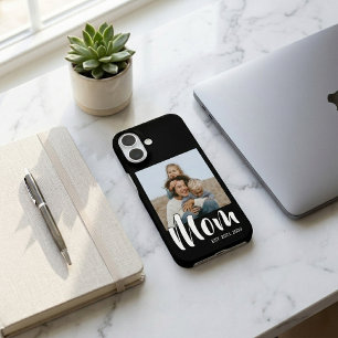 Coque Pour iPhone 16 Photo de scénario établi par une mère noire