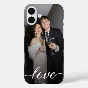 Coques iPhone 16 Plus Photo de script d'amour personnalisé Couple