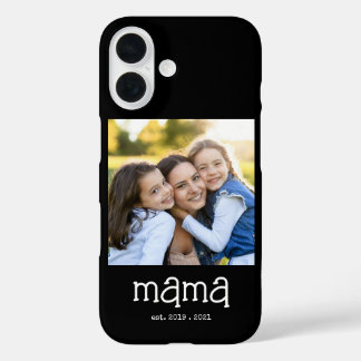 Coque Pour iPhone 16 Photo de script établi Mama noire