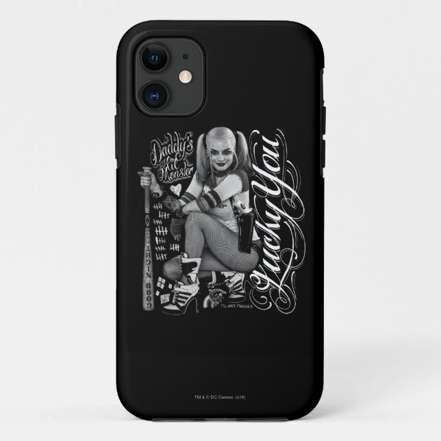 Coques Case-Mate iPhone Photo de typographie du peloton | Harley Quinn de (Dos)