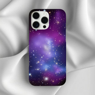 iPhone 16 Pro Max Case Photo d'espace de galaxies violettes