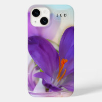Photo d'un joli Crocus de printemps violet