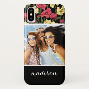 Etui iPhone Case-Mate Photo et nom personnalisés Élégant motif floral 2
