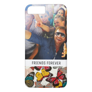 Coque iPhone 8 Plus/7 Plus Photo et texte Retro Motif floral 7