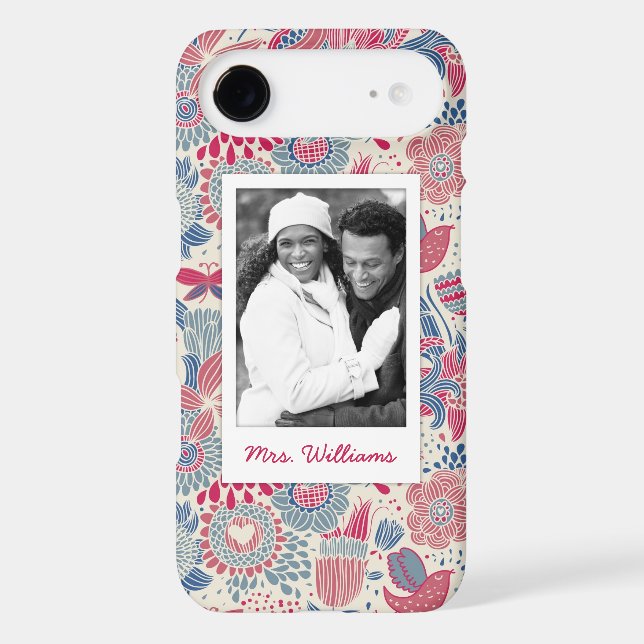 Coques Case-Mate iPhone Photo faite sur commande et conception florale (Verso)