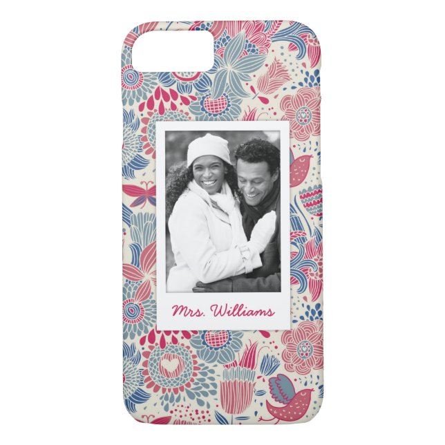 Coques Case-Mate iPhone Photo faite sur commande et conception florale (Dos)