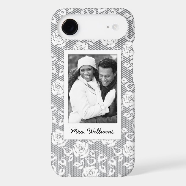 Coques Case-Mate iPhone Photo faite sur commande et fleurs blanches (Verso)