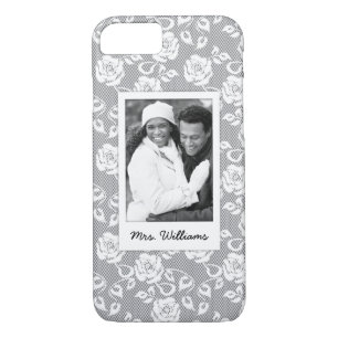 Coque Case-Mate Pour iPhone Photo faite sur commande et fleurs blanches