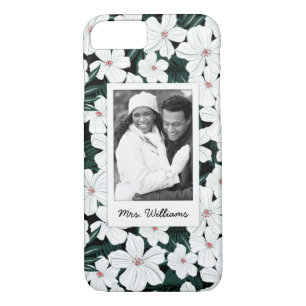 Coque iPhone 8/7 Photo faite sur commande et motif de fleurs