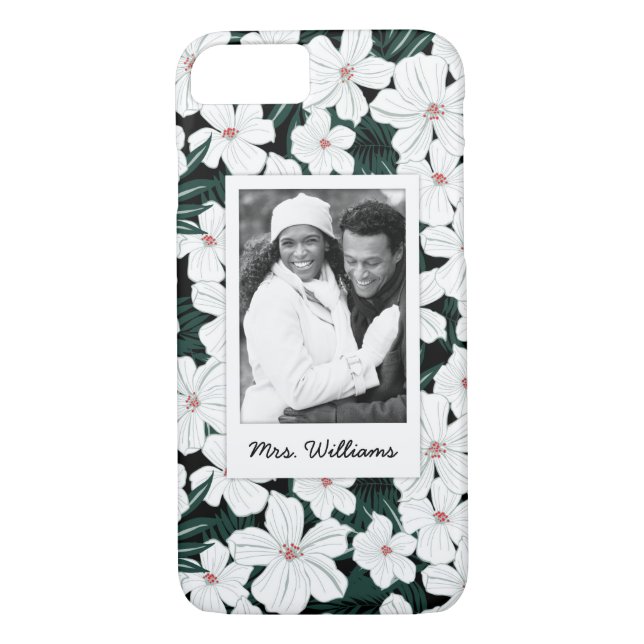 Coques Case-Mate iPhone Photo faite sur commande et motif de fleurs (Dos)