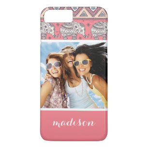 Coques Pour iPhone Photo faite sur commande et motif ethnique rose