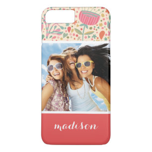 Coque iPhone 7 Plus Photo faite sur commande et motif floral lumineux