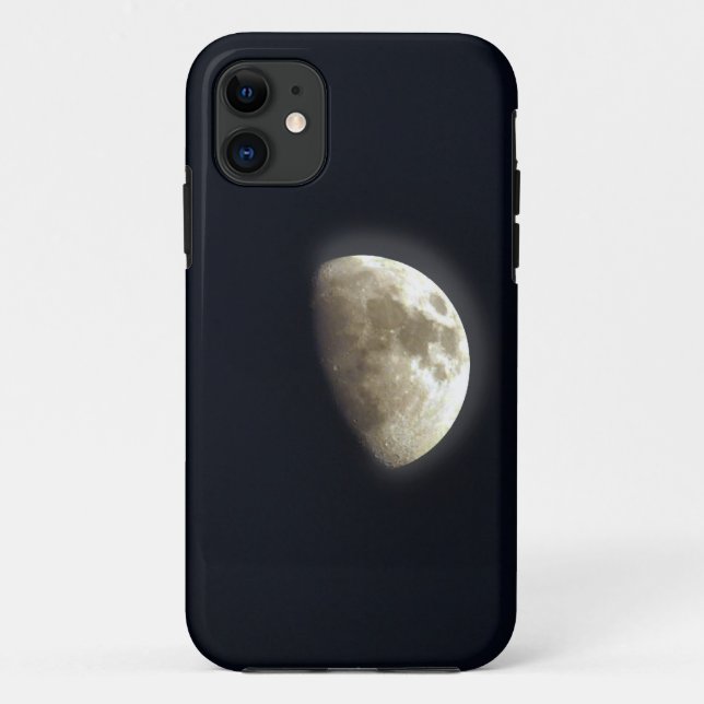 Coques Case-Mate iPhone Photo lunaire demi-lune d'astronomie (Dos)
