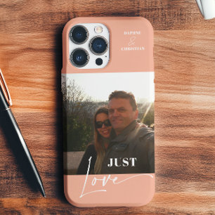 Coque Pour iPhone 16 Photo moderne Colorée Pêche