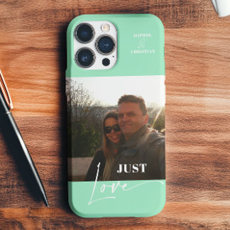 Coque Pour iPhone 16 Photo moderne couleur vert