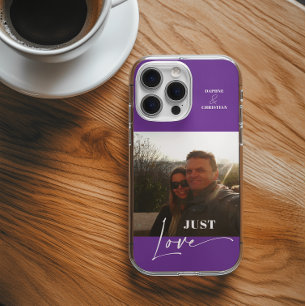 Coque Pour iPhone 16 Photo moderne couleur violet