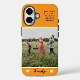 Coque Pour iPhone 16 Photo moderne Orange