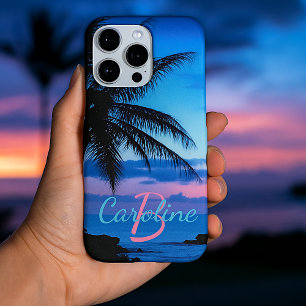 Coques iPhone 16 Pro Max Photo personnalisé de coucher de soleil sur une pl