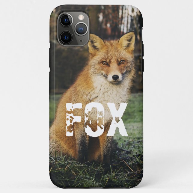Coques Case-Mate iPhone Photo personnalisée mignon animal Fox adorable nat (Dos)