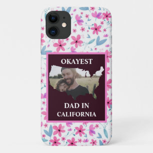 Case-Mate iPhone Case Photo personnalisée USA Okayest papa Fête des père