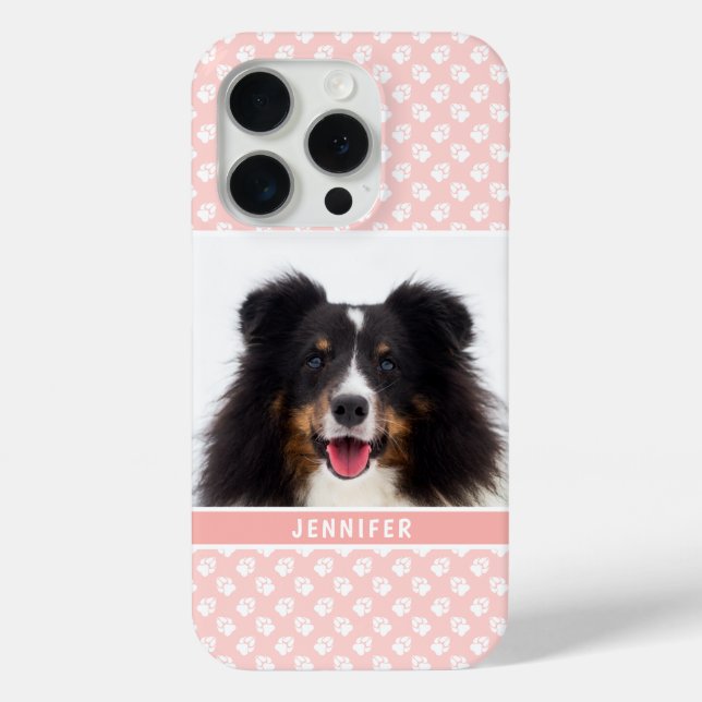 Coques Case-Mate iPhone Photo Pet Personnalisée Rose Vierge Avec Patrouill (Verso)