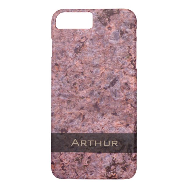 Coques Case-Mate iPhone Photo rose de texture de roche de géologie (Dos)