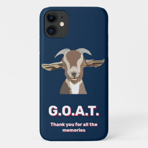 Case-Mate iPhone Case Photo sur mesure de Navy Blue Sports G.O.A.T.