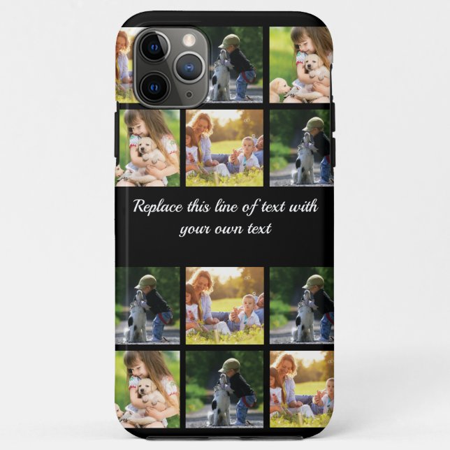 Coques Case-Mate iPhone photocollage et texte (Dos)