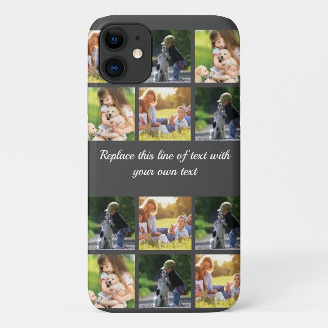 Coques Case-Mate iPhone photocollage et texte (Dos)