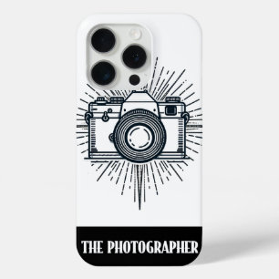 Coque iPhone 15 Pro Photographe minimal de style Tarot