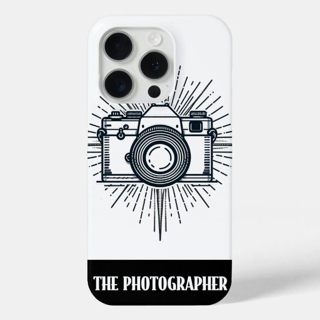 Coques Case-Mate iPhone Photographe minimal de style Tarot (Verso)