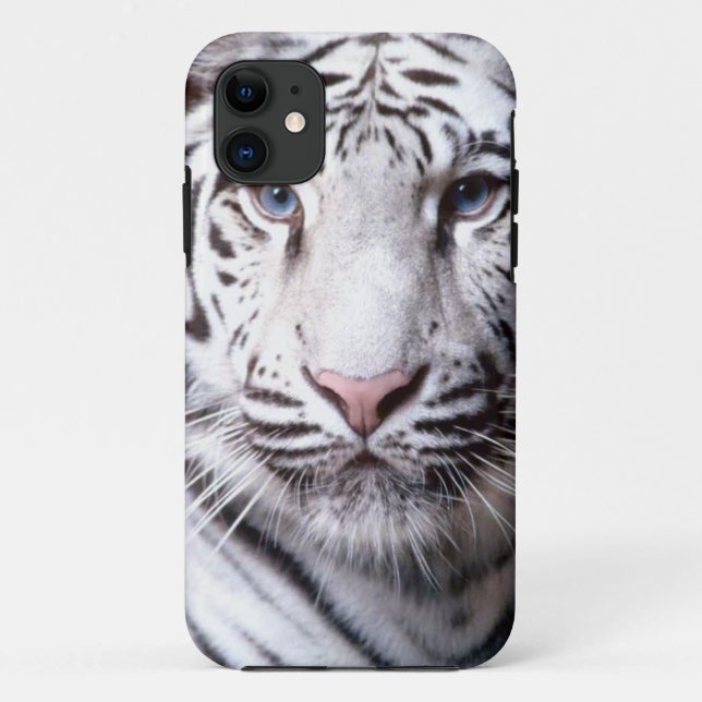 Coques Case-Mate iPhone Photographie blanche de tigre de Bengale (Dos)