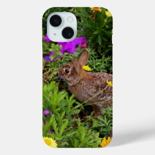 Coque Pour iPhone 15 Photographie de lapin Brown sauvage