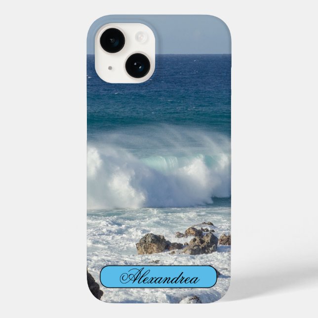 Coques Case-Mate iPhone Photographie De Plage, Vagues À Maui (Verso)