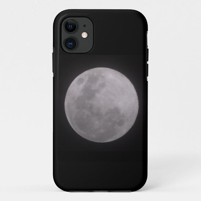 Coques Case-Mate iPhone Photographie de Pleine lune (Dos)