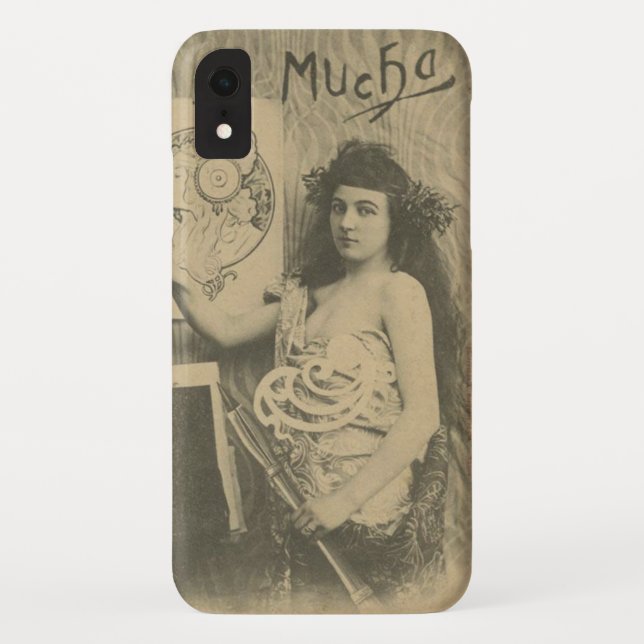 Coques Case-Mate iPhone Photographie du modèle art nouveau d'Alphonse much (Dos)