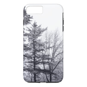 Coque iPhone 8 Plus/7 Plus Photographie élégante d'arbres d'hiver
