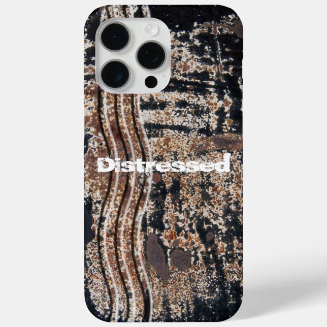 Coques Case-Mate iPhone Photographie personnalisée Noir Rouillé Grunge en  (Verso)
