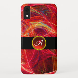 Case-Mate iPhone Case PHOTON FROID JAUNE ROUGE RUBY GEM MONOGRAM Abstrai