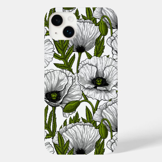 Coques Case-Mate iPhone Photos blanches sur blanc (Verso)