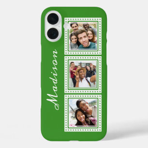 Coques iPhone 16 Plus Photos personnalisées, nom et couleur des téléphon